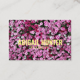 Personalisierte "blühende Blume" (UK/Euro) Visitenkarte