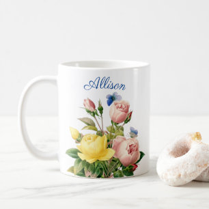 PERSONALISIERTE BLUME AUS DER NATUR KAFFEETASSE