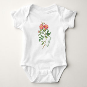 PERSONALISIERTE BLUME BABY BODYSUIT STRAMPLER