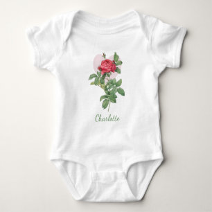 PERSONALISIERTE BLUME BABY BODYSUIT STRAMPLER