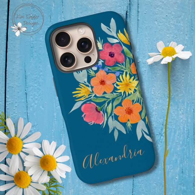 Personalisierte Blume für leuchtendes Wasser auf A Case-Mate iPhone Hülle (Von Creator hochgeladen)