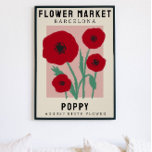 Personalisierte Blume Markt Geburtsstunde Blume Pr Poster<br><div class="desc">Dieser Kunstdruck ist im Stil eines Blume Market Poster. Die Blume sind Poppies, die die Blume der Geburt für August sind. Es gibt Raum, um den Text zu personalisieren, um den Ort zu einem für Sie bestimmten Ort zu ändern und den Untertitel zu jemandes Namen oder Geburtsdatum. Dies wäre ideal...</div>
