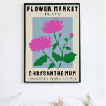 Personalisierte Blume Markt Geburtsstunde Blume Pr Poster<br><div class="desc">Dieser Kunstdruck ist im Stil eines Blume Market Poster. Die Blume sind Chrysanthemum, die Blume der Geburt für November. Es gibt Raum, um den Text zu personalisieren, um den Ort zu einem für Sie bestimmten Ort zu ändern und den Untertitel zu jemandes Namen oder Geburtsdatum. Das wäre perfekt für jeden,...</div>
