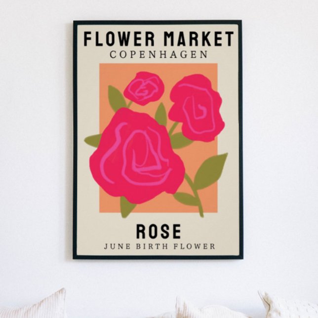 Personalisierte Blume Markt Geburtsstunde Blume Pr Poster (Von Creator hochgeladen)