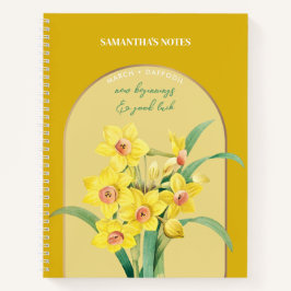 Personalisierte Blume Monat März Notizbuch