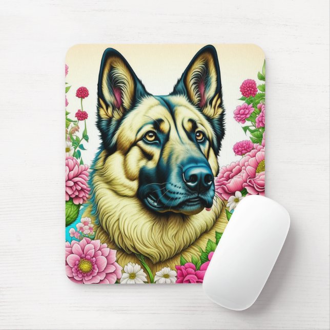 Personalisierte Blume Mousepad (Mit Mouse)