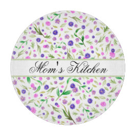 Personalisierte Blume - Naturgeschenk Schneidebrett