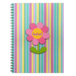 Personalisierte Blume Spiral Foto Notebook Notizblock