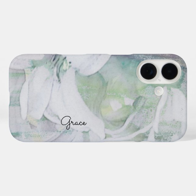 Personalisierte Blumen  Case-Mate iPhone Hülle (Rückseite (Horizontal))