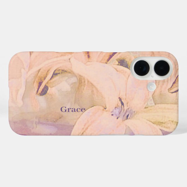 Personalisierte Blumen  Case-Mate iPhone Hülle (Rückseite (Horizontal))