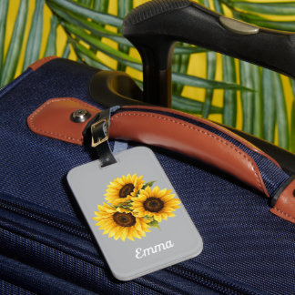 Personalisierte Blumen Gepäckanhänger