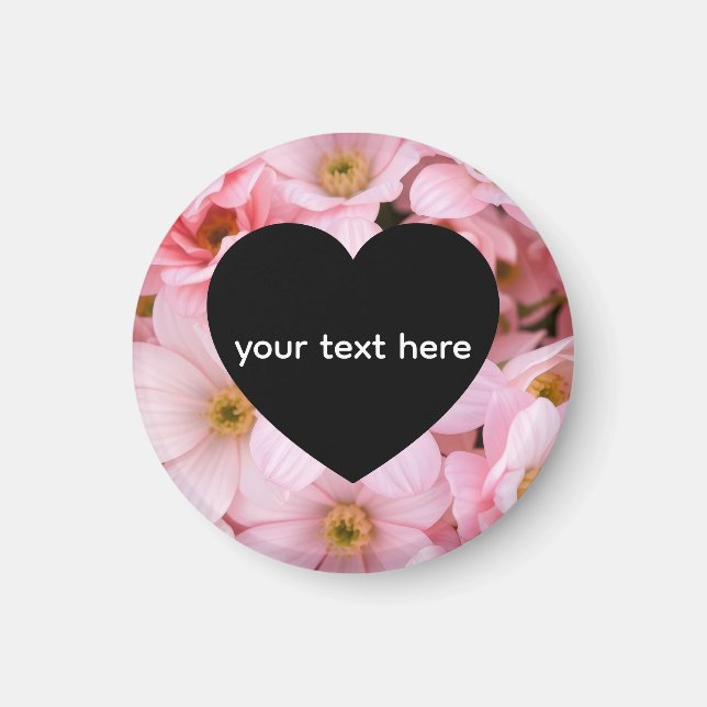 personalisierte Blumen Magnet (Vorne)