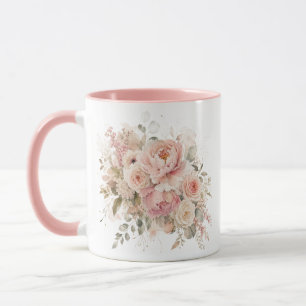Personalisierte Blumen mit Ihrem Namen Tasse