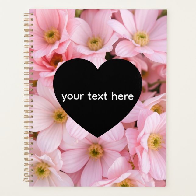 personalisierte Blumen Planer (Vorderseite)