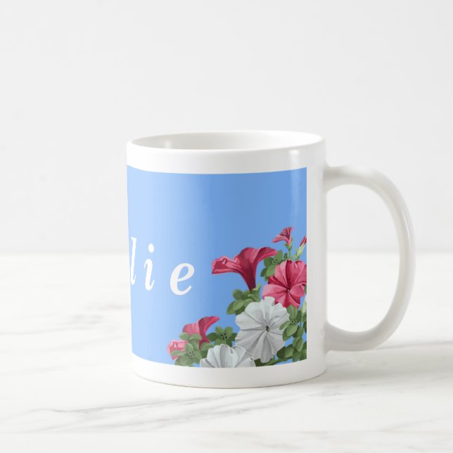 Personalisierte Blumen-Tasse Tasse (Rechts)