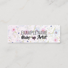 Personalisierte "Blumenblüte" Social Media Mini Visitenkarte