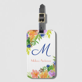 Personalisierte BlumenBouquet Gepäckanhänger