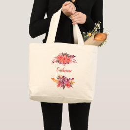 Personalisierte BlumenBouquet Tote Tasche