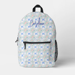 Personalisierte Blumenbüchse der präppy Bedruckter Rucksack