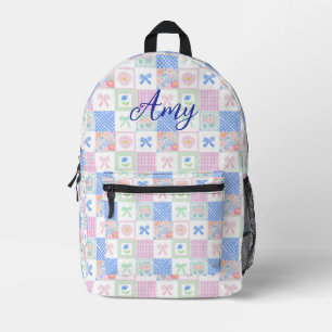 Personalisierte Blumenbüchse der präppy Bedruckter Rucksack