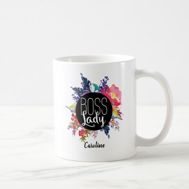 Personalisierte Blumendame Boss TASSE (Rechts)