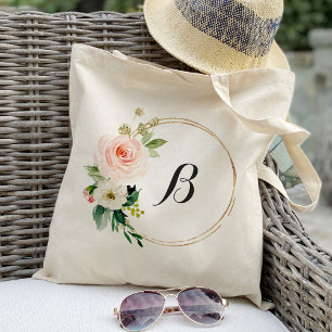 Personalisierte Blumenkranz-Tasche Brautjungfer Tragetasche