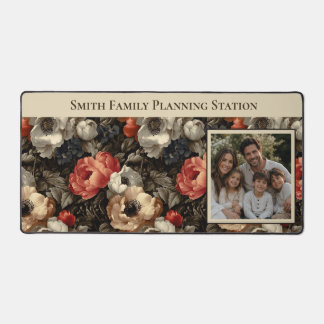Personalisierte Blumenserie Familienfoto-Schreibti Schreibtischunterlage