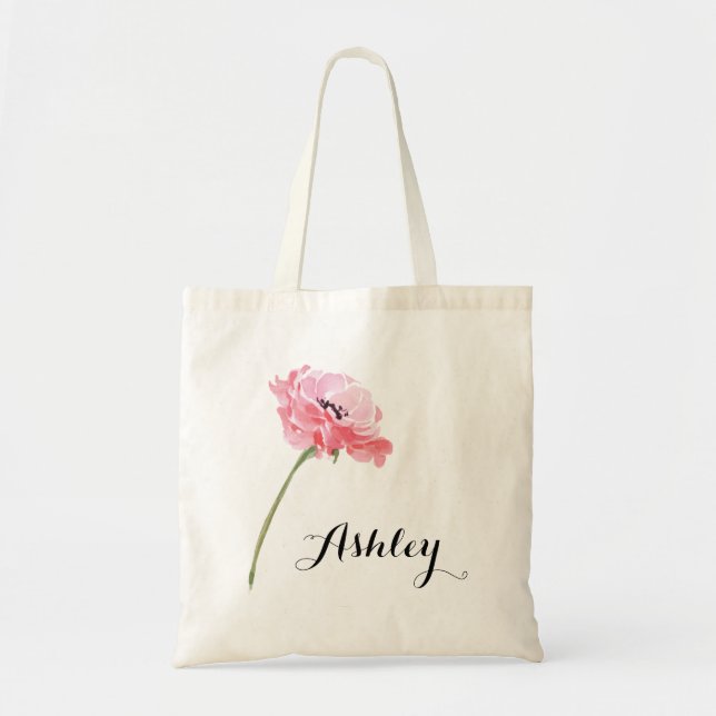 Personalisierte Blumenteppichtasche Tragetasche (Vorne)