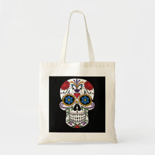 Personalisierte Blumenzucker-Schädel-Tasche Tragetasche
