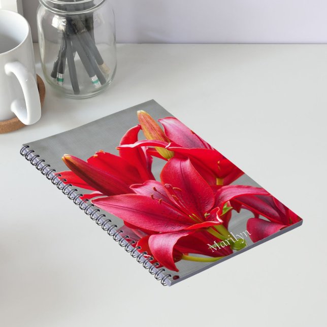 Personalisierte Blütenblume Notizblock (In Situ)