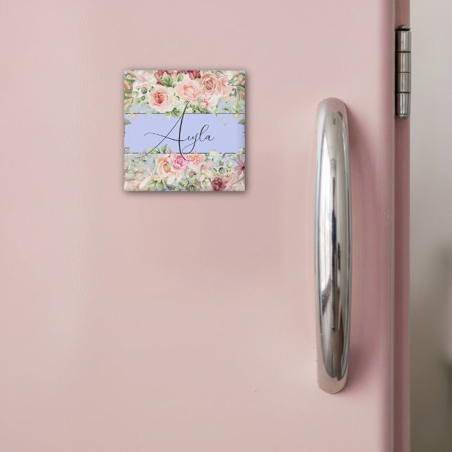 Personalisierte Blütengrenze mit Rose Magnet (Von Creator hochgeladen)