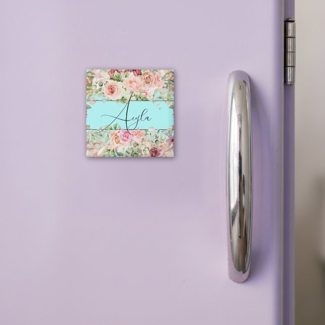 Personalisierte Blütengrenze mit Rose Magnet (Von Creator hochgeladen)