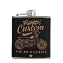 Personalisierte Bobber Motorradgarage