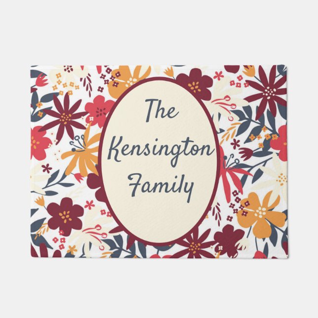 PERSONALISIERTE BOHEMISCHE DOORMAT FUßMATTE (Vorderseite)