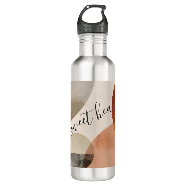 Personalisierte Bohemische Edelstahlflasche (Vorderseite)