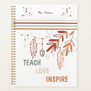 personalisierte Bohemische Floral Planer