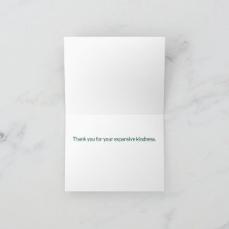 Personalisierte Boho-Berg-Dankeskarten  Dankeskarte