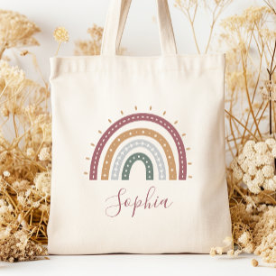Personalisierte Boho-Gedämpfte Erdtöne Tragetasche