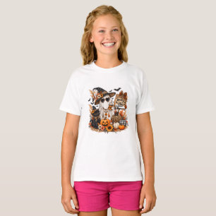 Personalisierte Boho-Halloween-Spooky-Vibes-Geiste T-Shirt
