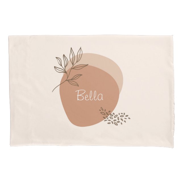 Personalisierte boho minimalistisch kissenbezug (Vorderseite)