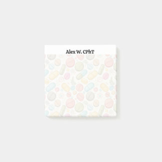 Personalisierte Boho Pharmacy 3x3 Sticky Notes Post-it Klebezettel