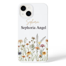 Personalisierte Boho-Wildblumen-Handyhülle Customn