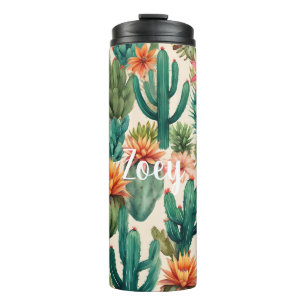 Personalisierte Boho Wüstenkunst Print Thermosbecher