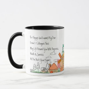 Personalisierte Bonvoyage Tasse Wohnort