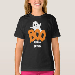Personalisierte Boo-Crew Kids Halloween T-Shirt