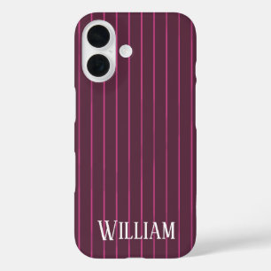 Personalisierte Bordeaux iPhone 16 Hülle