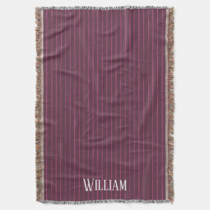 Personalisierte Bordeaux Decke