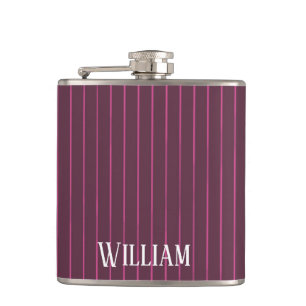 Personalisierte Bordeaux Flachmann