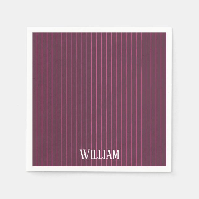 Personalisierte Bordeaux Serviette (Vorderseite)