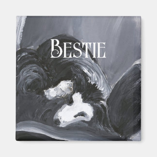 Personalisierte Border Collie Magnet